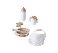 Set accessoires repas poupon en bois FSC® blanc TU