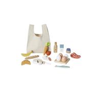 VERTBAUDET Set d'aliments + Sac de Courses en Bois FSC® Bois TU