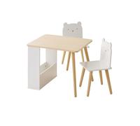 VERTBAUDET Set Table et 2 chaises Enfant Ourson Blanc TU