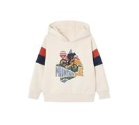 VERTBAUDET Sweat Garçon à Capuche Motif Placé Manches Longues Blanc 4A