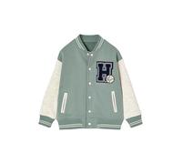 VERTBAUDET Sweat garçon Molleton Style Teddy Badge en bouclettes.