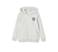 VERTBAUDET Sweat zippé à Capuche Basics garçon Blanc chiné 8A