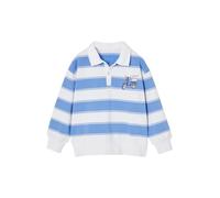 VERTBAUDET Sweat rayé col Polo garçon rayé Bleu 14A