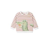 VERTBAUDET Sweat rayé en Molleton bébé tomette 12M(74CM)