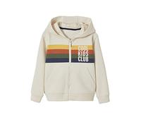 VERTBAUDET Sweat zippé à Capuche Animation Rayures garçon Beige chiné 14A