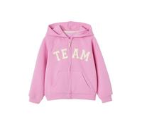 VERTBAUDET Sweat zippé à Capuche Motif Team Sport Fille Rose Bonbon 14A