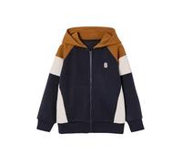 VERTBAUDET Sweat Zippé Garçon Capuche Coloblock Ocre 3A