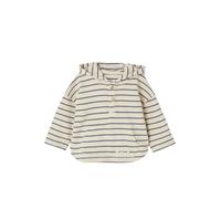VERTBAUDET T-Shirt à Capuche rayé bébé garçon Denim Fabric Sable 18M(81CM)