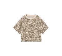 VERTBAUDET T-Shirt Fille Cropped Manches Courtes Beige 12A