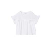 VERTBAUDET T Shirt Fille Manches Détails Brodés Coton Fleurs