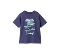 VERTBAUDET - T-Shirt Garçon Coton Animaux Manches Courtes - Bleu - 6A
