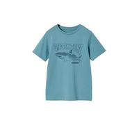 VERTBAUDET T Shirt Garçon Imprimé Col Rond Coton Vert d'eau 3A