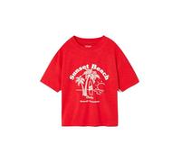 VERTBAUDET T Shirt Garçon Imprimé Manches Courtes Maille Rouge 8A