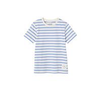 VERTBAUDET T-Shirt garçon rayé Manches Courtes Bleu Azur 8A