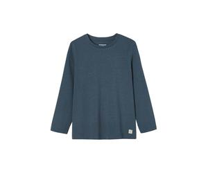 VERTBAUDET T Shirt Garçon Unis Manches Longues Maille Brodé Bleu 14A