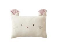 VERTBAUDET Taie d'oreiller bébé en Gaze de Coton Grenier écru 40X60