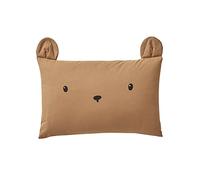 VERTBAUDET Taie d'oreiller Bébé Ourson Coton Marron 40X60