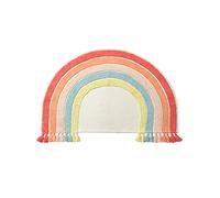 VERTBAUDET Tapis Arc-en-Ciel Coton Antidérapant Rose Multicolore TU