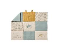 VERTBAUDET Tapis de Sol/Fond de Parc Gaze de Coton Patchwork Bayou Multicolore 75X100