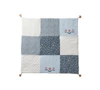 VERTBAUDET Tapis de Sol/Fond de Parc Patchwork India Bleu imprimé 100X100