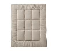 Tapis de sol / Fond de parc uni gaze et percale de coton taupe 75X100