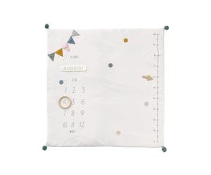 VERTBAUDET Tapis Photo Bébé Bois écru/Vert TU