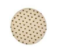VERTBAUDET Tapis Rond Cœur Beige imprimé TU