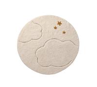 VERTBAUDET Tapis Rond Nuage Beige TU