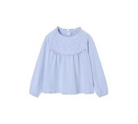 VERTBAUDET Tee-Shirt Blouse Fille détail Broderie Anglaise Manches Longues
