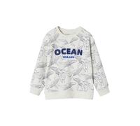 VERTBAUDET Tee-Shirt garçon Effet Sweat imprimé Blanc chiné 6A