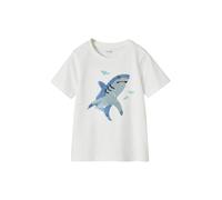 VERTBAUDET Tee-Shirt garçon Motif à Sequins réversibles Blanc 4A
