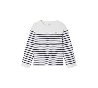 VERTBAUDET Tee Shirt Marinière Fille Manches Longues Coton rayé Bleu 6A