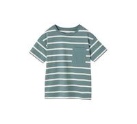 VERTBAUDET Tee-Shirt rayé garçon Vert d'eau 8A