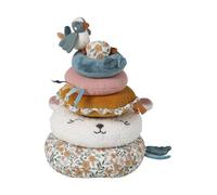 VERTBAUDET Tour à empiler en tissu RETRO FLOWER jaune TU