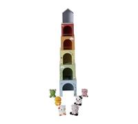 VERTBAUDET Tour de Cubes avec marionnettes à Doigts Vert TU
