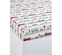 VERTBAUDET VERTBAUDETDrap-Housse Enfant Auto-CITYbeige grisé imprimé90X200