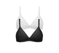 VERTBAUDET2 Soutiens-Gorge Grossesse et Allaitement rembourré en Coton stretchLot noir/blanc95E