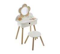 VERTBAUDETCoiffeuse cannage + Accessoires en Bois FSC®blancTU