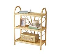 VERTBAUDETEtagère bibliothèque rotin 3 Niveaux FleurboisTU