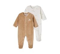 VERTBAUDETLot 2 Dors-Bien Velours Ouverture Naissance bébécappuccino9M(71CM)