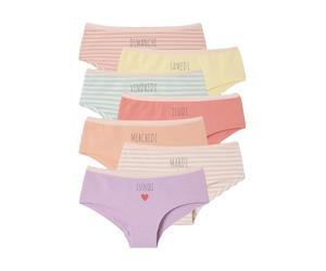 VERTBAUDETLot 7 Shorties semainier fillerose2A