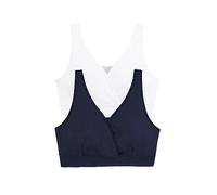 VERTBAUDETLot de 2 brassières d'allaitement sans Coutures en microfibreencreL