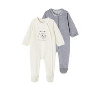 VERTBAUDETLot de 2 Dors-Bien en Velours bébébleu nuit9M(71CM)