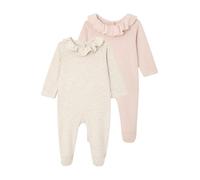 VERTBAUDETLot de 2 Dors-Bien Naissance avec col volantébeige chiné3M(60CM)