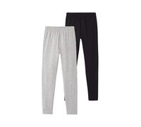 VERTBAUDETLot de 2 Leggings Assortis fillegris chiné+noir4A