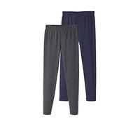 VERTBAUDETLot de 2 Leggings Assortis fillelot Gris Anthracite + Bleu mar7A