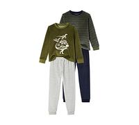 VERTBAUDETLot de 2 Pyjamas Dinosaures en Velours garçonLOT Vert ET MARINE10A