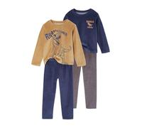 VERTBAUDETLot de 2 Pyjamas garçon Velours Dino caramel8A