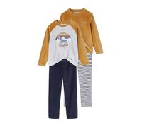 VERTBAUDETLot de 2 Pyjamas Loup en Velours garçoncaramel10A