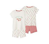 VERTBAUDETLot de 2 pyjashorts ceriselot ivoire12A